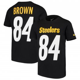 Wholesale Cheap Nike Pittsburgh Steelers #84 Antonio Brown Youth Player Pride 3.0 Name & Number T-Shirt Black
