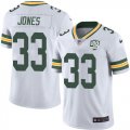 Wholesale Cheap Nike Packers #33 Aaron Jones White Men's 100th Season Stitched NFL Vapor Untouchable Limited Jersey