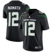 Wholesale Cheap Men's New York Jets #12 Joe Namath Black 2019 Vapor Untouchable Limited Stitched Jersey