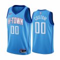 Wholesale Cheap Men's Nike Rockets Personalized Blue NBA Swingman 2020-21 City Edition Jersey