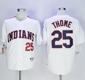 Wholesale Cheap Indians #25 Jim Thome White 1978 Turn Back The Clock Stitched MLB Jersey