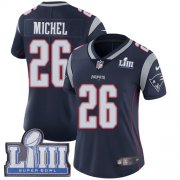 Wholesale Cheap Nike Patriots #26 Sony Michel Navy Blue Team Color Super Bowl LIII Bound Women's Stitched NFL Vapor Untouchable Limited Jersey