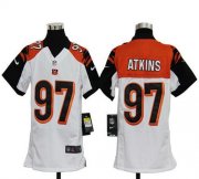 Wholesale Cheap Nike Bengals #97 Geno Atkins White Youth Stitched NFL Elite Jersey