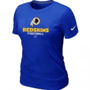 Wholesale Cheap Women's Nike Washington Redskins Critical Victory NFL T-Shirt Blue