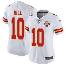 Wholesale Cheap Nike Chiefs #10 Tyreek Hill White Women\'s Stitched NFL Vapor Untouchable Limited Jersey