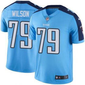 Wholesale Cheap Nike Titans #79 Isaiah Wilson Light Blue Men\'s Stitched NFL Limited Rush Jersey