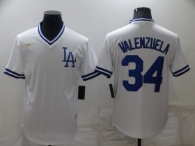 Wholesale Cheap Men\'s Los Angeles Dodgers #34 Toro Valenzuela White Stitched Baseball Jersey