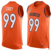Wholesale Cheap Nike Broncos #99 Jurrell Casey Orange Team Color Men's Stitched NFL Limited Tank Top Jersey