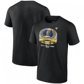 Wholesale Cheap Men\'s Golden State Warriors 2022 Black NBA Finals Champions Bling Ring Big & Tall T-Shirt