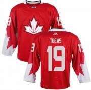 Wholesale Cheap Team CA. #19 Jonathan Toews Red 2016 World Cup Stitched NHL Jersey