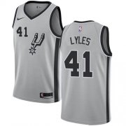 Wholesale Cheap Nike Spurs #41 Trey Lyles Silver NBA Swingman Statement Edition Jersey
