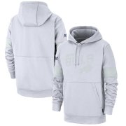 Wholesale Cheap Buffalo Bills Nike NFL 100 2019 Sideline Platinum Therma Pullover Hoodie White