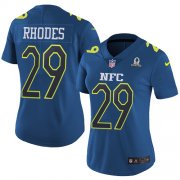 Wholesale Cheap Nike Vikings #29 Xavier Rhodes Navy Women's Stitched NFL Limited NFC 2017 Pro Bowl Jersey