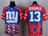 Wholesale Cheap Nike Giants #13 Odell Beckham Jr Blue Men's Stitched NFL Elite Noble Fashion Jersey