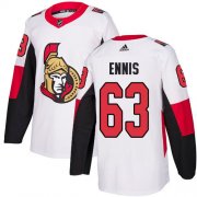 Wholesale Cheap Adidas Senators #63 Tyler Ennis White Road Authentic Stitched NHL Jersey