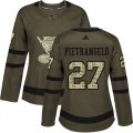 Wholesale Cheap Adidas Blues #27 Alex Pietrangelo Green Salute to Service Women's Stitched NHL Jersey