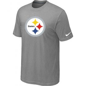 Wholesale Cheap Nike Pittsburgh Steelers Sideline Legend Authentic Logo Dri-FIT NFL T-Shirt light Grey