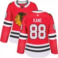 Wholesale Cheap Adidas Blackhawks #88 Patrick Kane Red Home Authentic Women's Stitched NHL Jersey