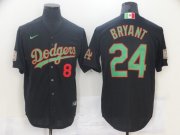 Wholesale Cheap Men Los Angeles Dodgers 24 Bryant Black Game 2021 Nike MLB Jersey
