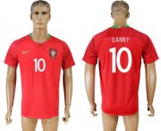 Wholesale Cheap Portugal #10 Danny Home Soccer Country Jersey