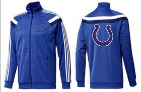 Wholesale Cheap NFL Indianapolis Colts Team Logo Jacket Blue_6