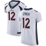 Wholesale Cheap Nike Broncos #12 Paxton Lynch White Men's Stitched NFL Vapor Untouchable Elite Jersey