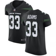 Wholesale Cheap Nike Jets #33 Jamal Adams Black Alternate Men's Stitched NFL Vapor Untouchable Elite Jersey