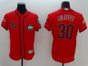 Wholesale Cheap Reds #30 Ken Griffey Red Fashion Stars & Stripes Flexbase Authentic Stitched MLB Jersey