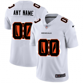 Wholesale Cheap Cincinnati Bengals Custom White Men\'s Nike Team Logo Dual Overlap Limited NFL Jersey