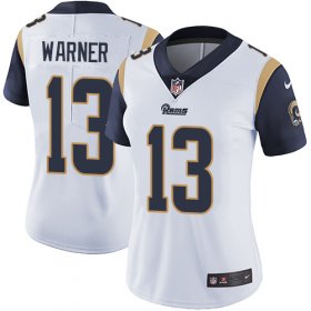 Wholesale Cheap Nike Rams #13 Kurt Warner White Women\'s Stitched NFL Vapor Untouchable Limited Jersey
