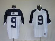 Wholesale Cheap Cowboys #9 Tony Romo White Thanksgiving Stitched Throwback NFL Jersey