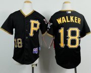 Wholesale Cheap Pirates #18 Neil Walker Black Cool Base Stitched Youth MLB Jersey