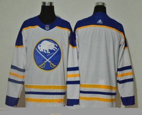Wholesale Cheap Men\'s Buffalo Sabres Blank White Adidas 2020-21 Alternate Authentic Player NHL Jersey