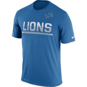 Wholesale Cheap Men\'s Detroit Lions Nike Practice Legend Performance T-Shirt Blue