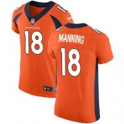 Wholesale Cheap Nike Broncos #18 Peyton Manning Orange Team Color Men's Stitched NFL Vapor Untouchable Elite Jersey