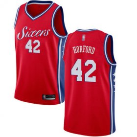 Wholesale Cheap 76ers #42 Al Horford Red Basketball Swingman Statement Edition Jersey