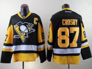 Wholesale Cheap Penguins #87 Sidney Crosby Black Alternate Stitched NHL Jersey