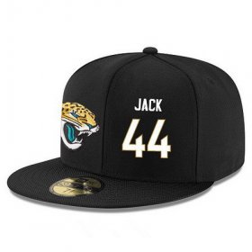 Wholesale Cheap Jacksonville Jaguars #44 Myles Jack Snapback Cap NFL Player Black with White Number Stitched Hat