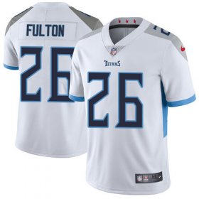 Wholesale Cheap Nike Titans #26 Kristian Fulton White Youth Stitched NFL Vapor Untouchable Limited Jersey