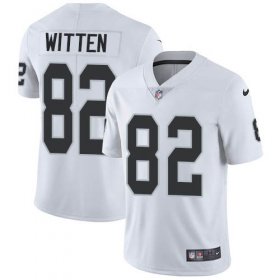Wholesale Cheap Nike Raiders #82 Jason Witten White Men\'s Stitched NFL Vapor Untouchable Limited Jersey
