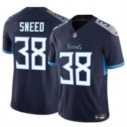 Cheap Men's Tennessee Titans #38 L'Jarius Sneed Navy 2024 F.U.S.E. Vapor Limited Football Stitched Jersey