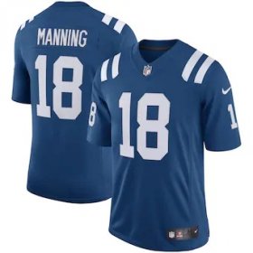 Wholesale Cheap Indianapolis Colts #18 Peyton Manning Men\'s Nike Royal Retired Player Limited Jersey