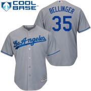 Wholesale Cheap Dodgers #35 Cody Bellinger Grey Cool Base Stitched Youth MLB Jersey