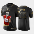 Cheap San Francisco 49ers #85 George Kittle Nike Team Hero 2 Vapor Limited NFL 100 Jersey Black Golden