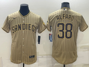 Wholesale Cheap Men's San Diego Padres #38 Jorge Alfaro Grey Stitched MLB Flex Base Nike Jersey