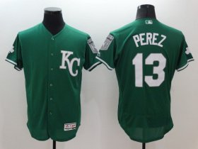 Wholesale Cheap Men Kansas City Royals 13 Perez Green Elite 2021 MLB Jerseys