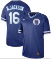 Wholesale Cheap Nike Royals #16 Bo Jackson Royal Authentic Cooperstown Collection Stitched MLB Jersey