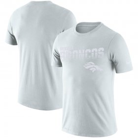 Wholesale Cheap Denver Broncos Nike NFL 100 2019 Sideline Platinum Performance T-Shirt White