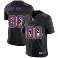 Wholesale Cheap Baltimore Ravens Custom Men's Nike Team Logo Dual Overlap Limited NFL Jersey Black