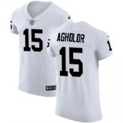 Wholesale Cheap Nike Raiders #15 Nelson Agholor White Men's Stitched NFL New Elite Jersey